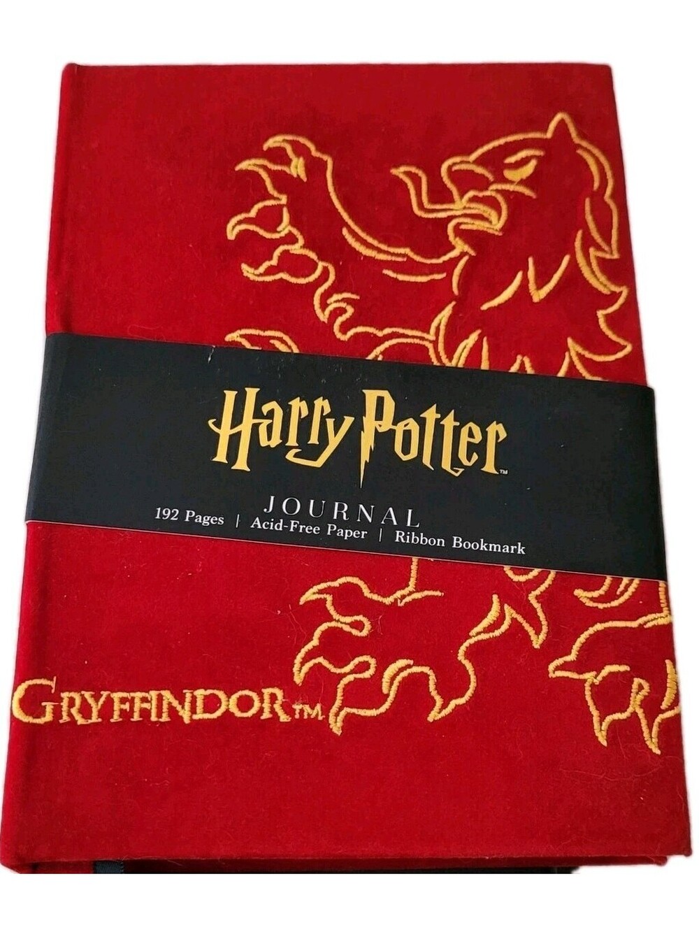 Harry Potter Gryffindor Red Velvet Flocked Journal/Notebook (New And Unused)
